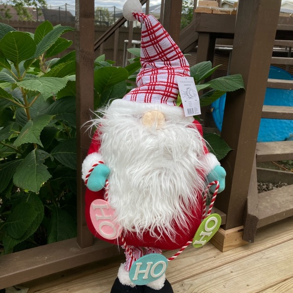 πNWT Christmas 41" Tall Adjustable Height Standing Gnome Santa - Picture 6 of 8